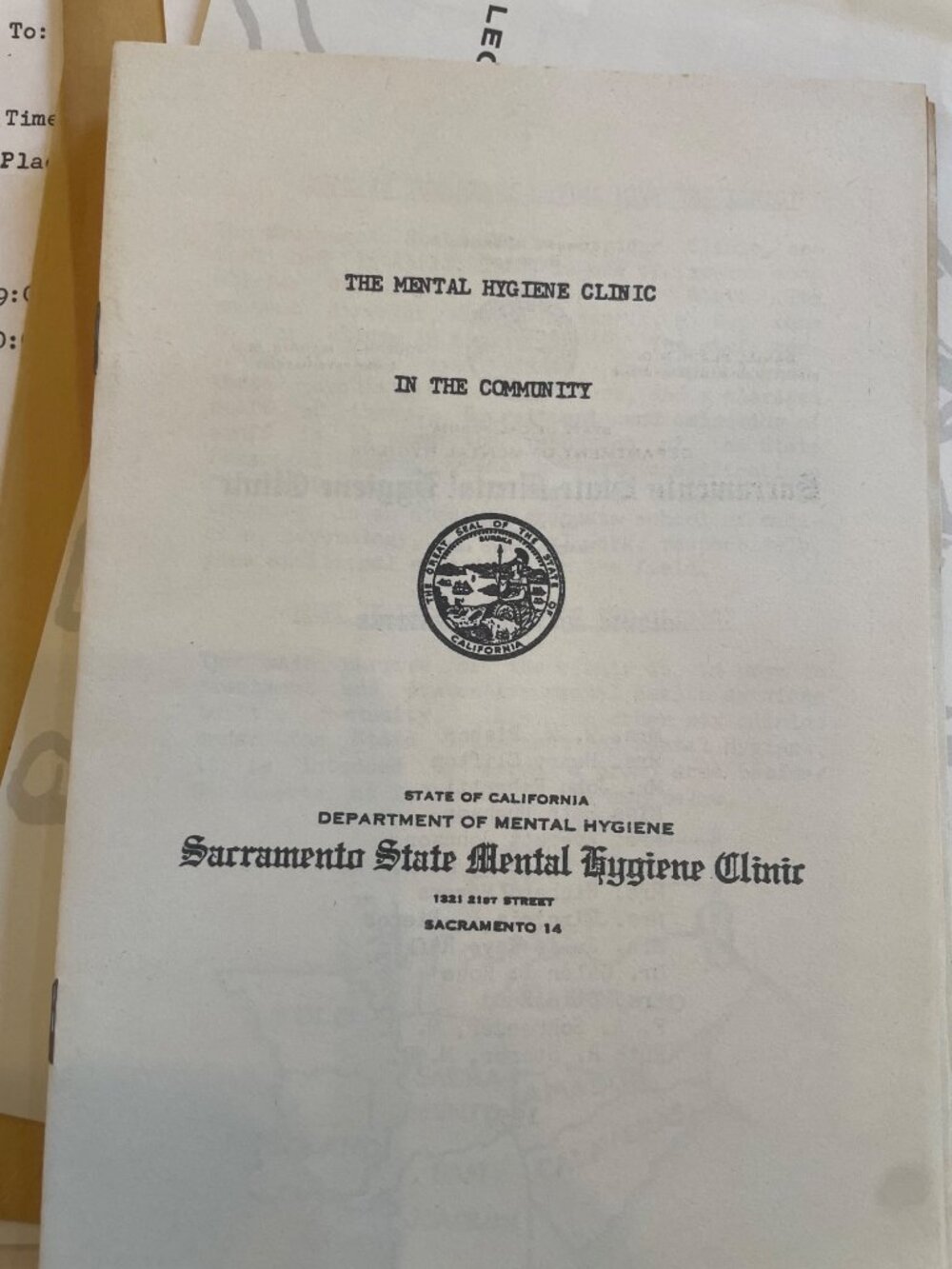 1950s-60s Mental Health Archive Lot – California State Hospital Psychiatry Ephem